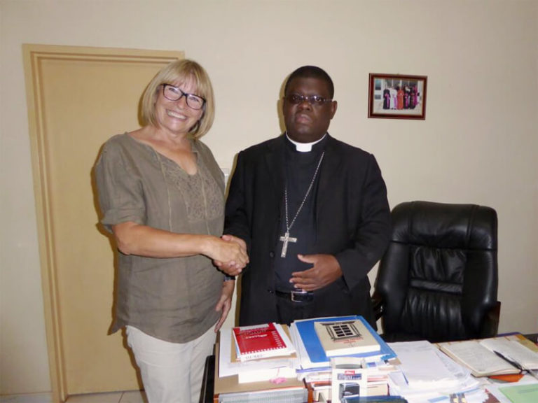 Audienz beim Bischof von Solwezi, Sambia 2016