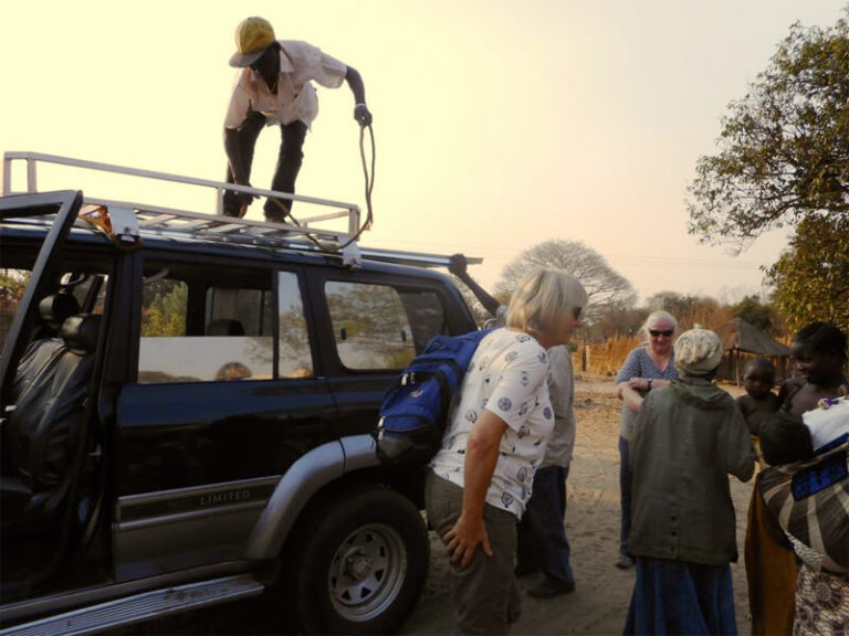 Beim Headman in St. Kalemba, Sambia 2017