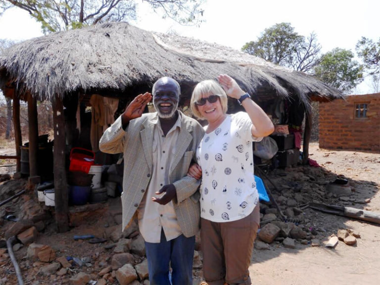 Beim Headman in St. Kalemba, Sambia 2017