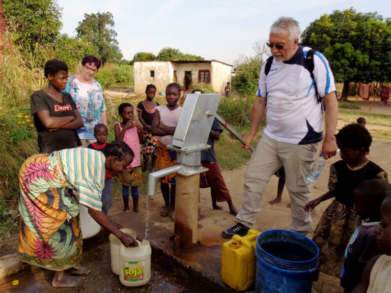 Brunnen im Blind Center, Sambia 2015