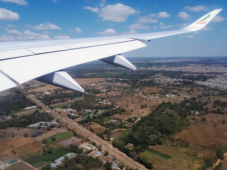 Flug, Sambia 2019