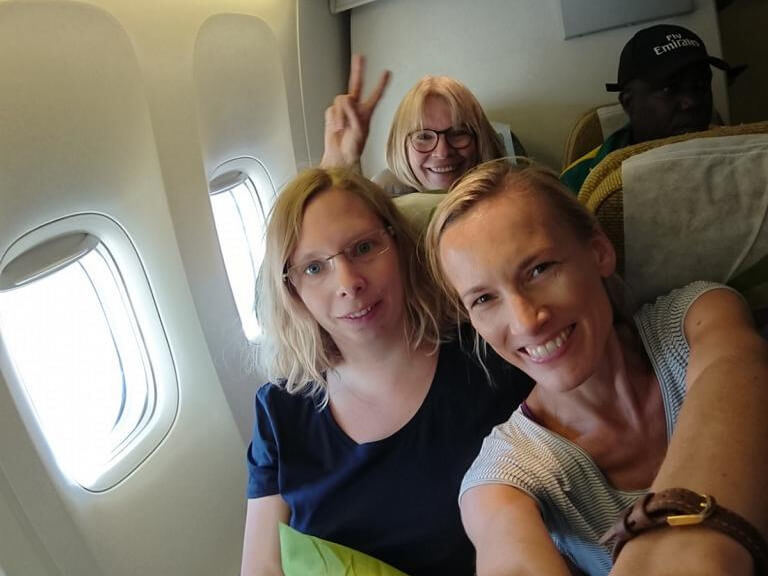 Rückflug, Sambia 2018