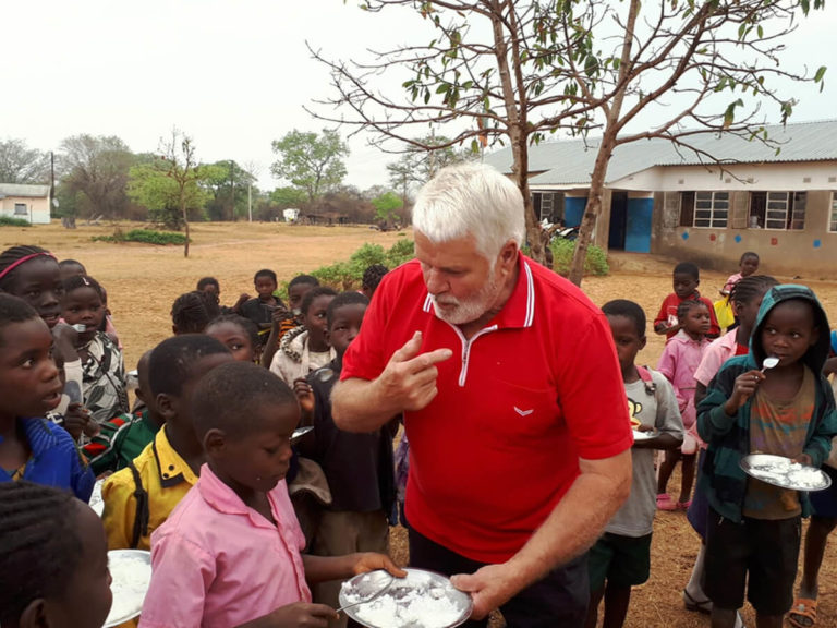 Frühstück in der Kaula School, Sambia 2019