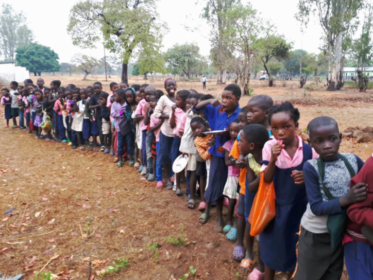 Frühstück in der Kaula School, Sambia 2019
