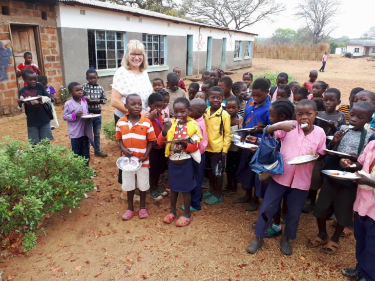 Frühstück in der Kaula School, Sambia 2019