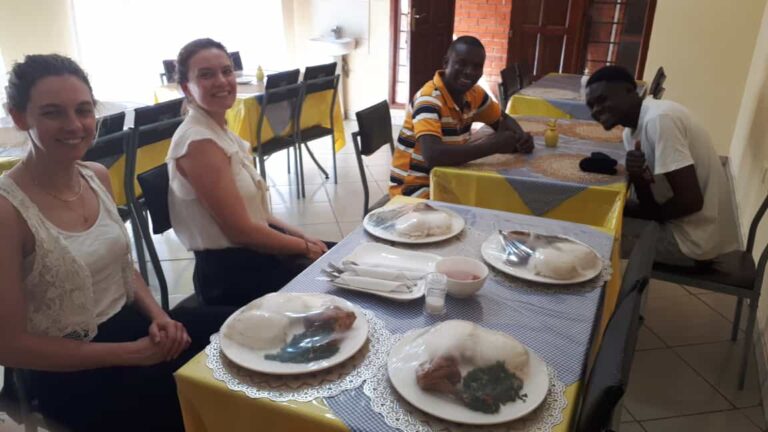 Abendessen in Solwezi