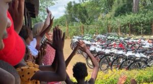 Große Freude wegen der Bikes