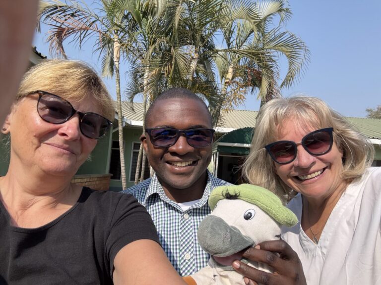 Das Reisetrio Ines, Fr. Chomba und Anita.