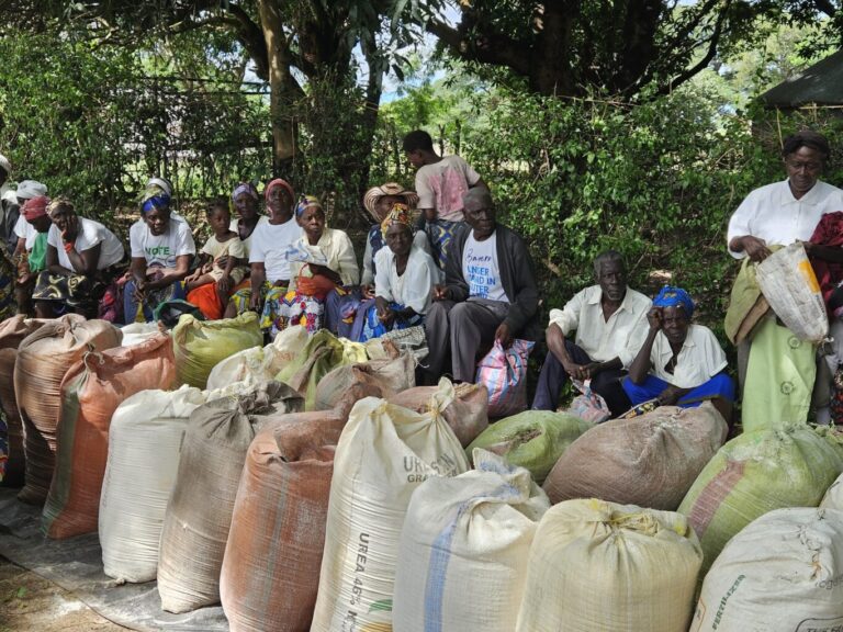 ... mit Lebensmitteln ...